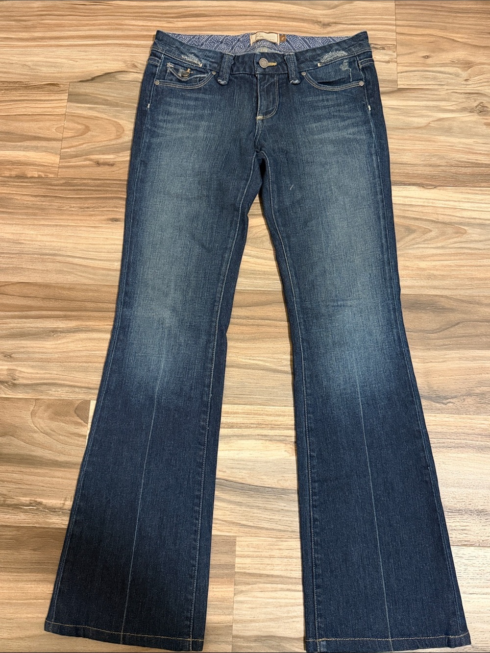VTG Paige Premium Denim Pico Dark Wash Bootcut Jeans Women’s Sz. 27 Y2K Western